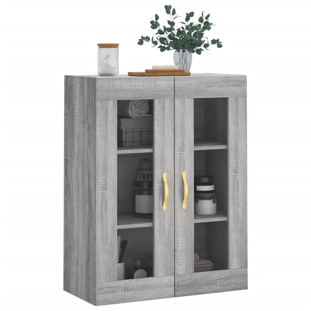 VidaXL Wandkast 69,5x34x90 cm grijs sonoma eikenkleurig