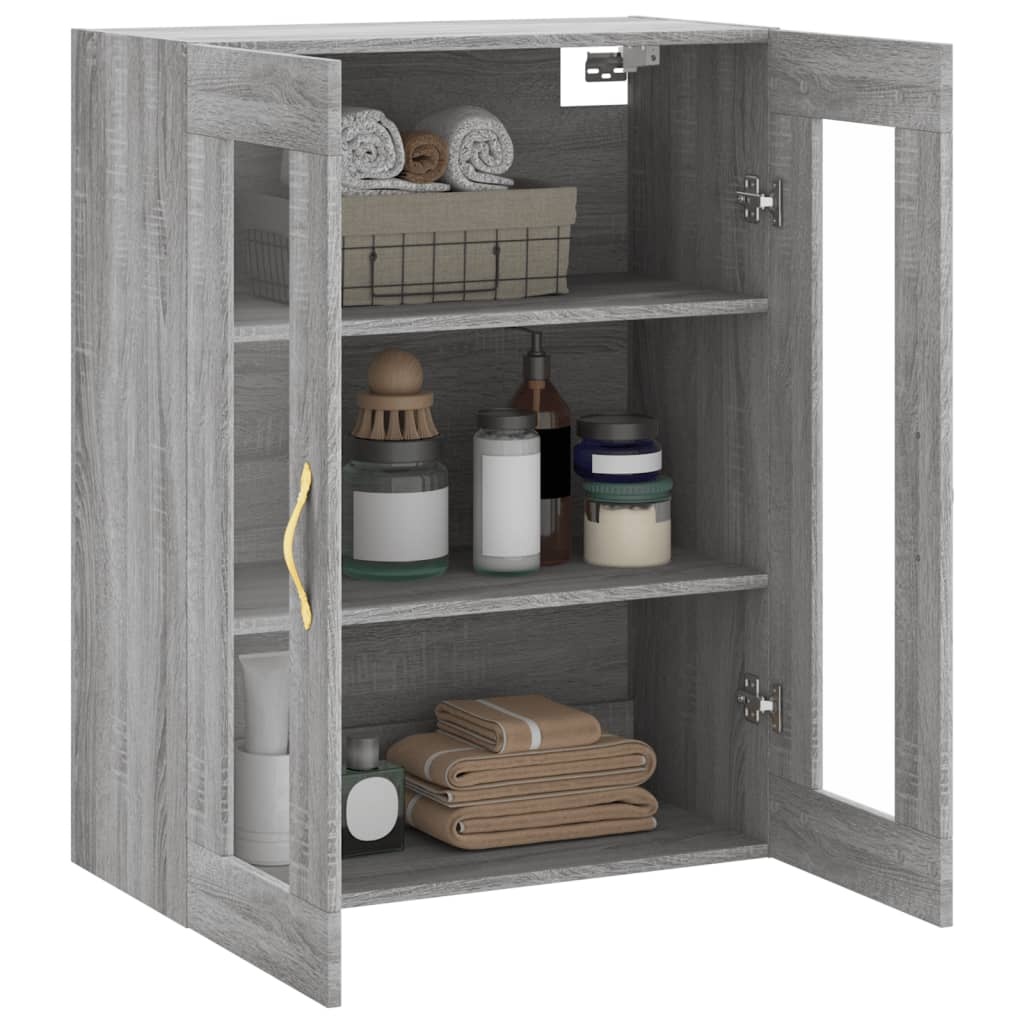 VidaXL Wandkast 69,5x34x90 cm grijs sonoma eikenkleurig