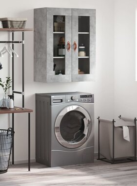 VidaXL Wandkast 69,5x34x90 cm betongrijs