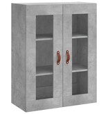 VidaXL Wandkast 69,5x34x90 cm betongrijs