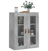 VidaXL Wandkast 69,5x34x90 cm betongrijs
