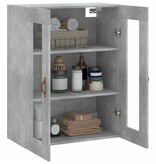 VidaXL Wandkast 69,5x34x90 cm betongrijs