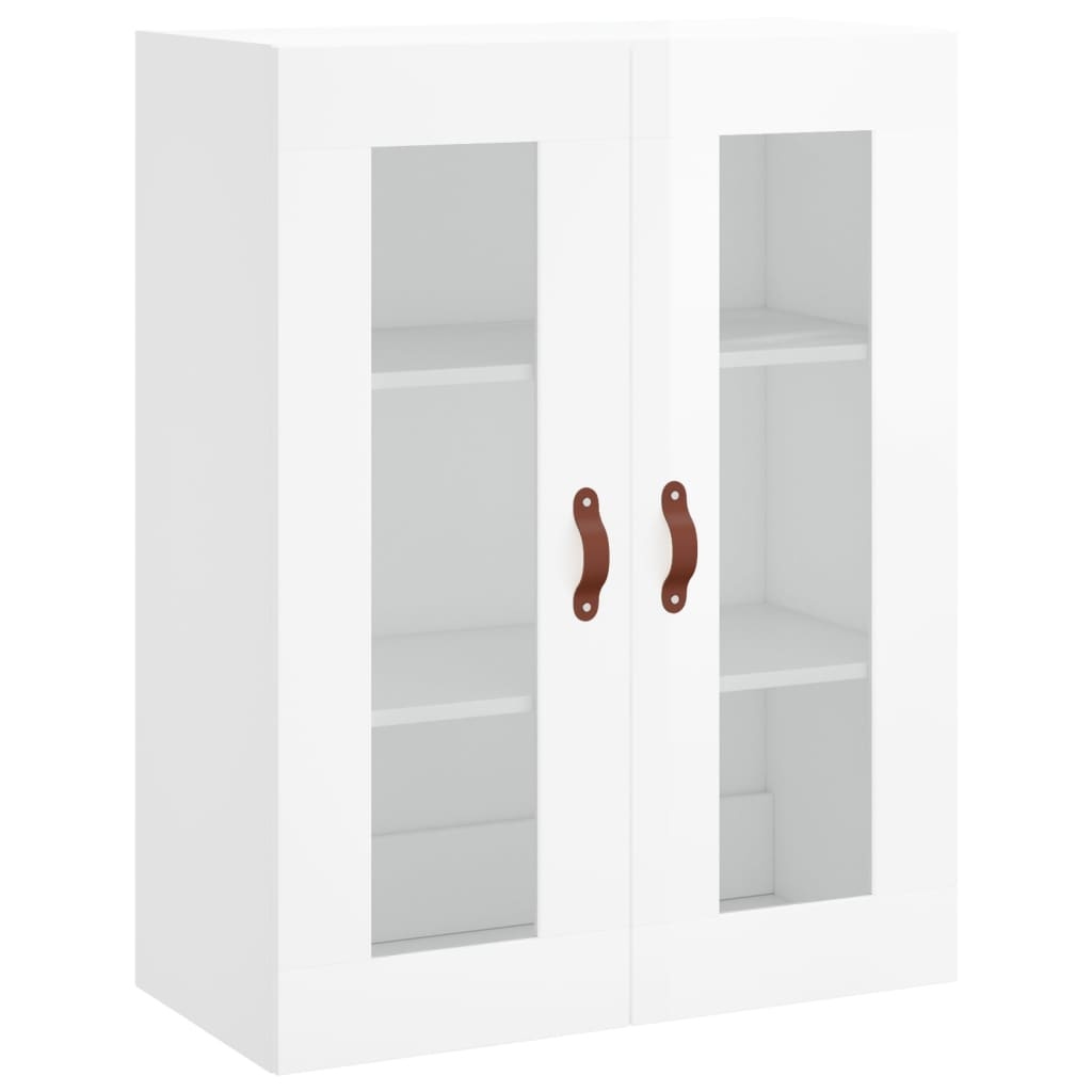 VidaXL Wandkast 69,5x34x90 cm hoogglans wit