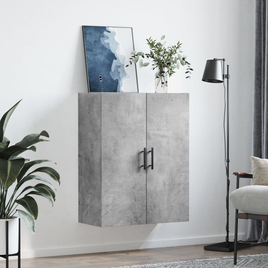 VidaXL Hangkast 69,5x34x90 cm betongrijs