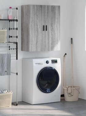 VidaXL Hangkast 69,5x34x90 cm grijs sonoma eikenkleurig