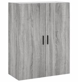 VidaXL Hangkast 69,5x34x90 cm grijs sonoma eikenkleurig