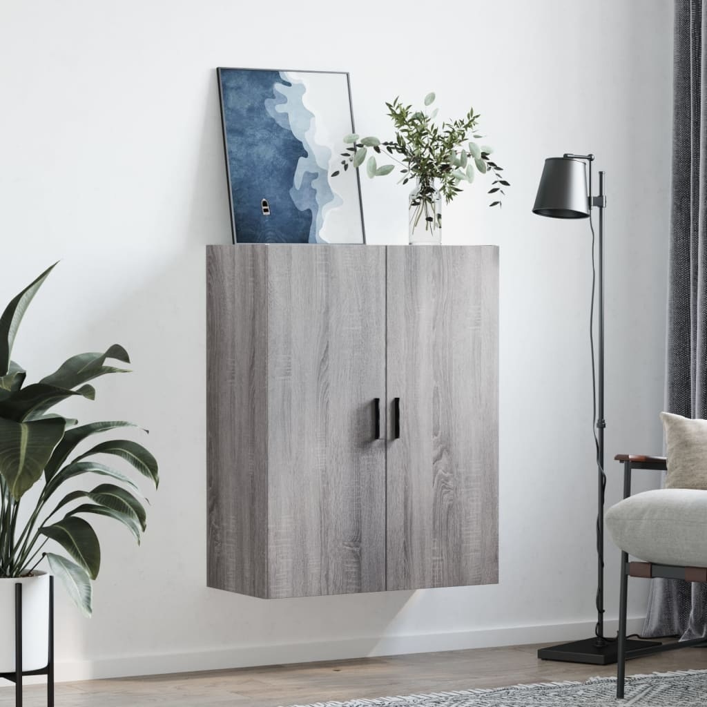 VidaXL Hangkast 69,5x34x90 cm grijs sonoma eikenkleurig