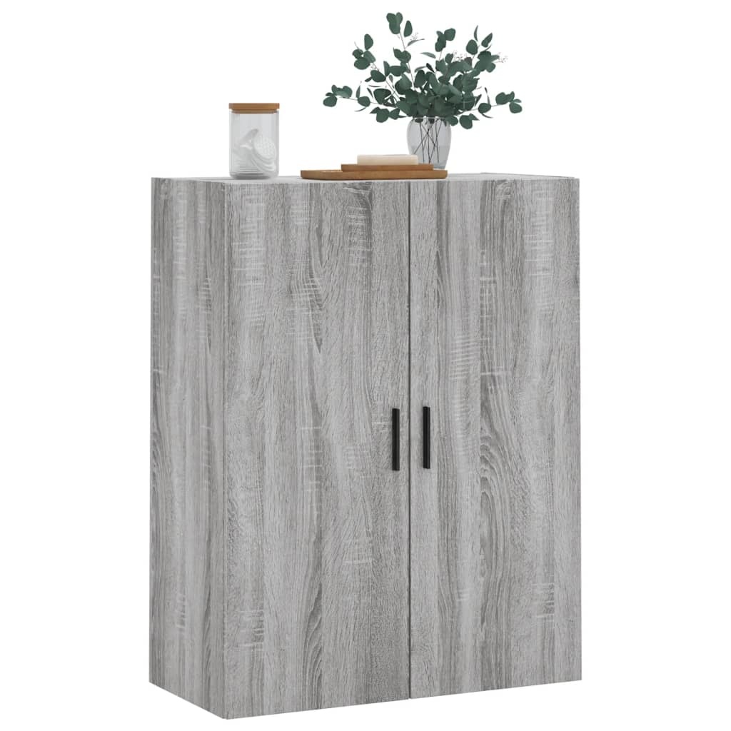 VidaXL Hangkast 69,5x34x90 cm grijs sonoma eikenkleurig