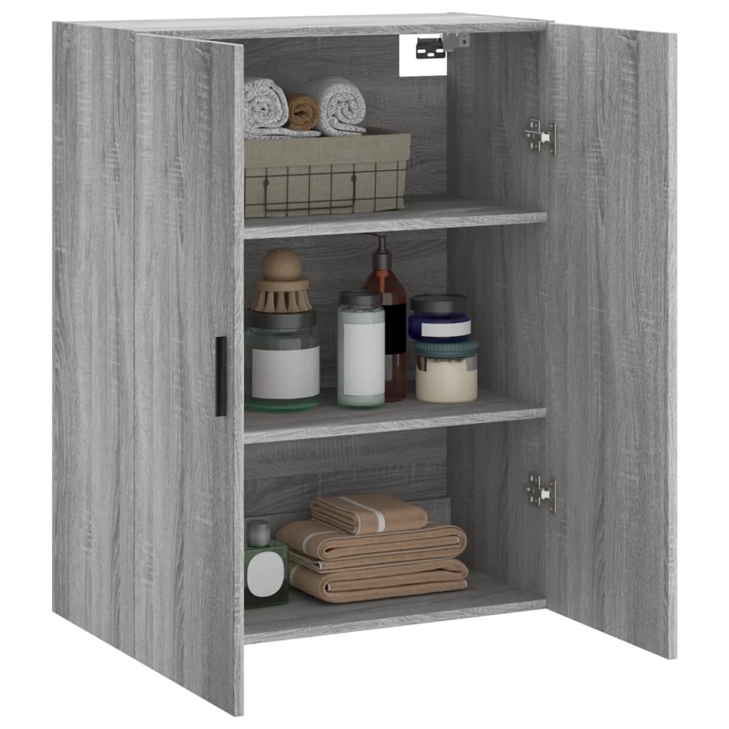 VidaXL Hangkast 69,5x34x90 cm grijs sonoma eikenkleurig