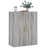 VidaXL Wandkast 69,5x34x90 cm grijs sonoma eikenkleurig