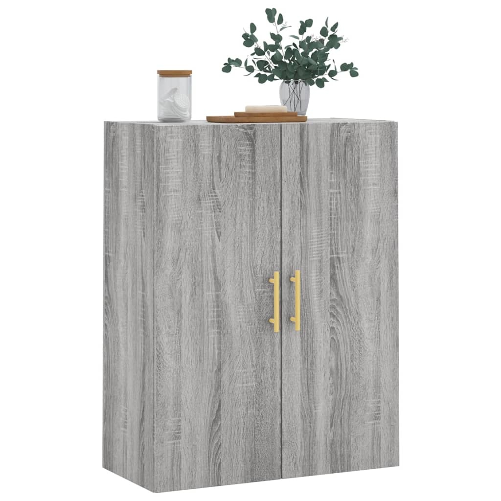 VidaXL Wandkast 69,5x34x90 cm grijs sonoma eikenkleurig