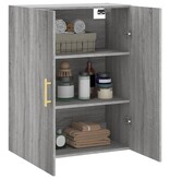 VidaXL Wandkast 69,5x34x90 cm grijs sonoma eikenkleurig