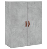 VidaXL Wandkast 69,5x34x90 cm betongrijs