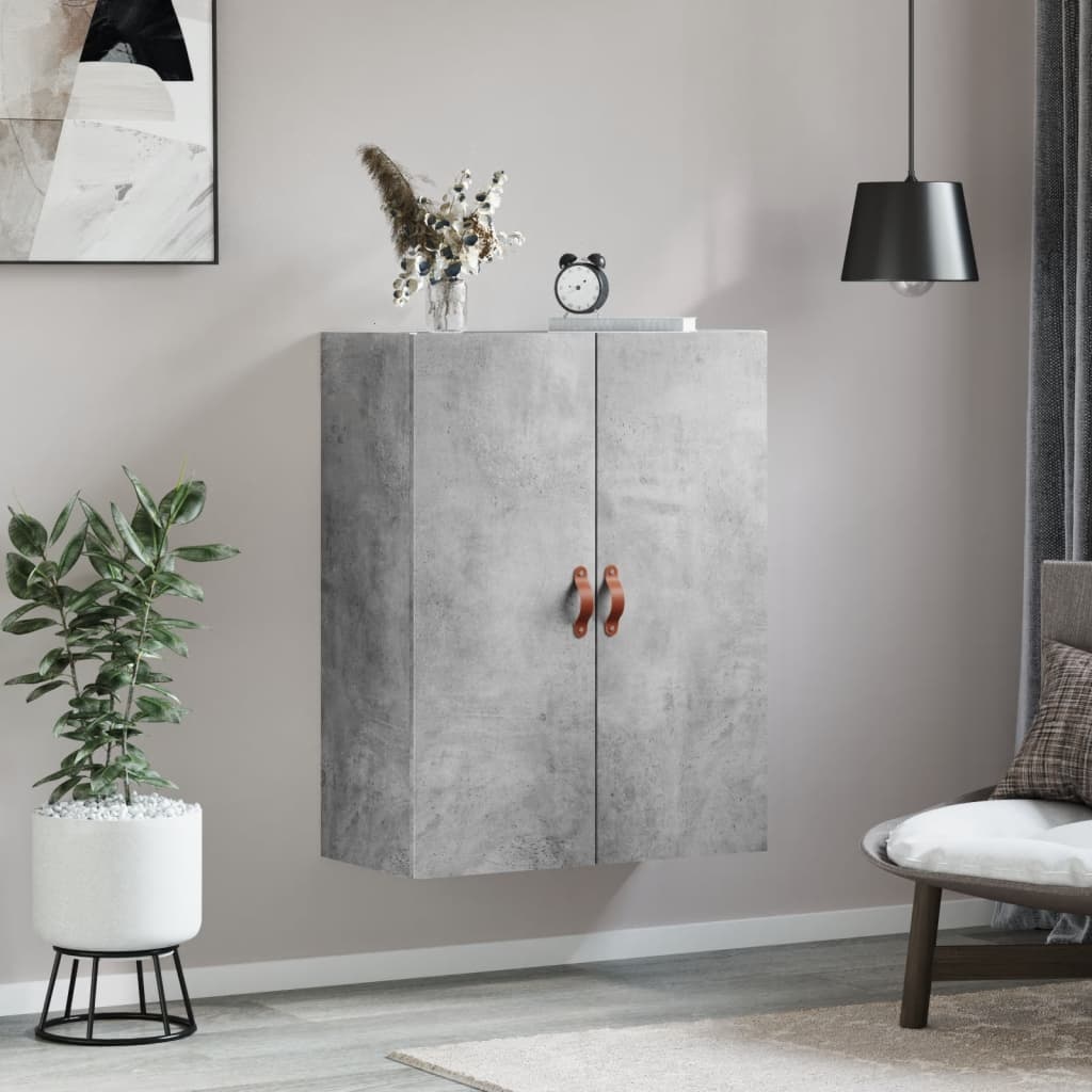 VidaXL Wandkast 69,5x34x90 cm betongrijs