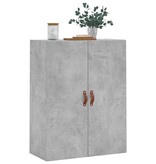 VidaXL Wandkast 69,5x34x90 cm betongrijs