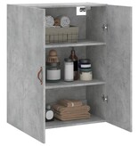VidaXL Wandkast 69,5x34x90 cm betongrijs