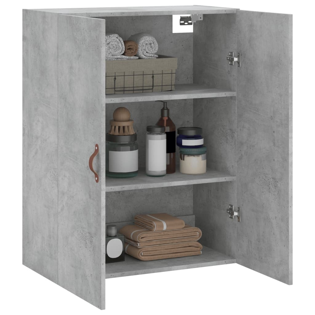 VidaXL Wandkast 69,5x34x90 cm betongrijs