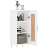 VidaXL Dressoir 34,5x34x90 cm bewerkt hout wit