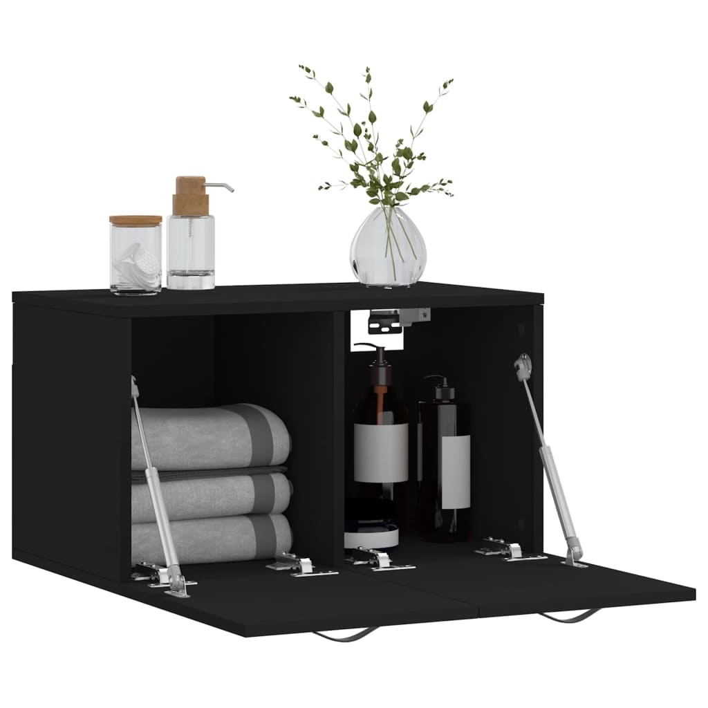 VidaXL Wandkast 60x36,5x35 cm bewerkt hout zwart