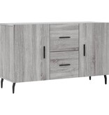 VidaXL Dressoir 100x36x60 cm bewerkt hout grijs sonoma eikenkleurig