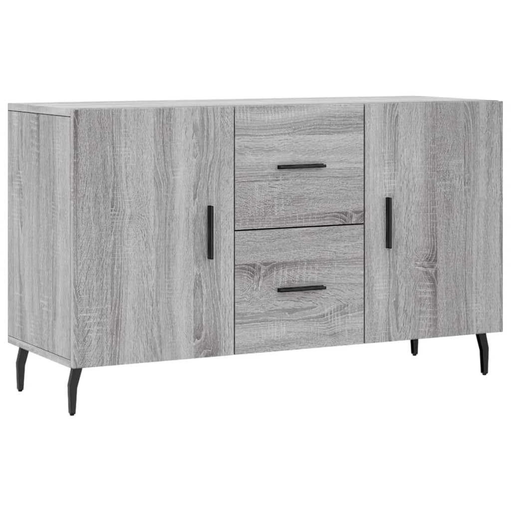 VidaXL Dressoir 100x36x60 cm bewerkt hout grijs sonoma eikenkleurig