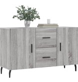 VidaXL Dressoir 100x36x60 cm bewerkt hout grijs sonoma eikenkleurig
