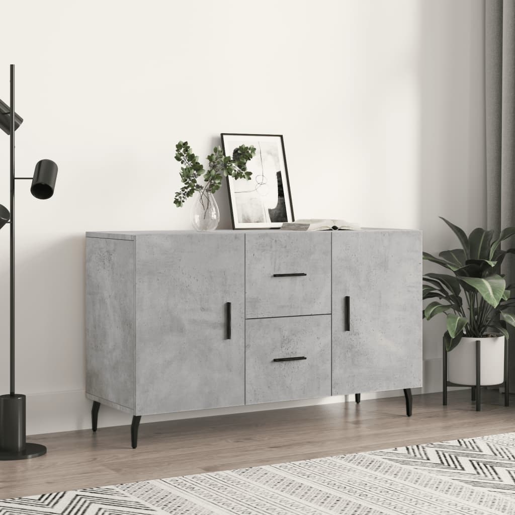 VidaXL Dressoir 100x36x60 cm bewerkt hout betongrijs