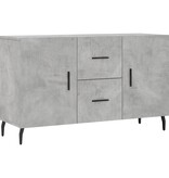 VidaXL Dressoir 100x36x60 cm bewerkt hout betongrijs