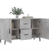 VidaXL Dressoir 100x36x60 cm bewerkt hout betongrijs