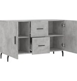 VidaXL Dressoir 100x36x60 cm bewerkt hout betongrijs