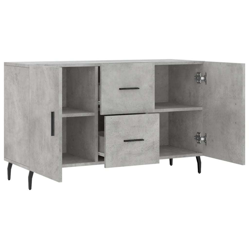VidaXL Dressoir 100x36x60 cm bewerkt hout betongrijs