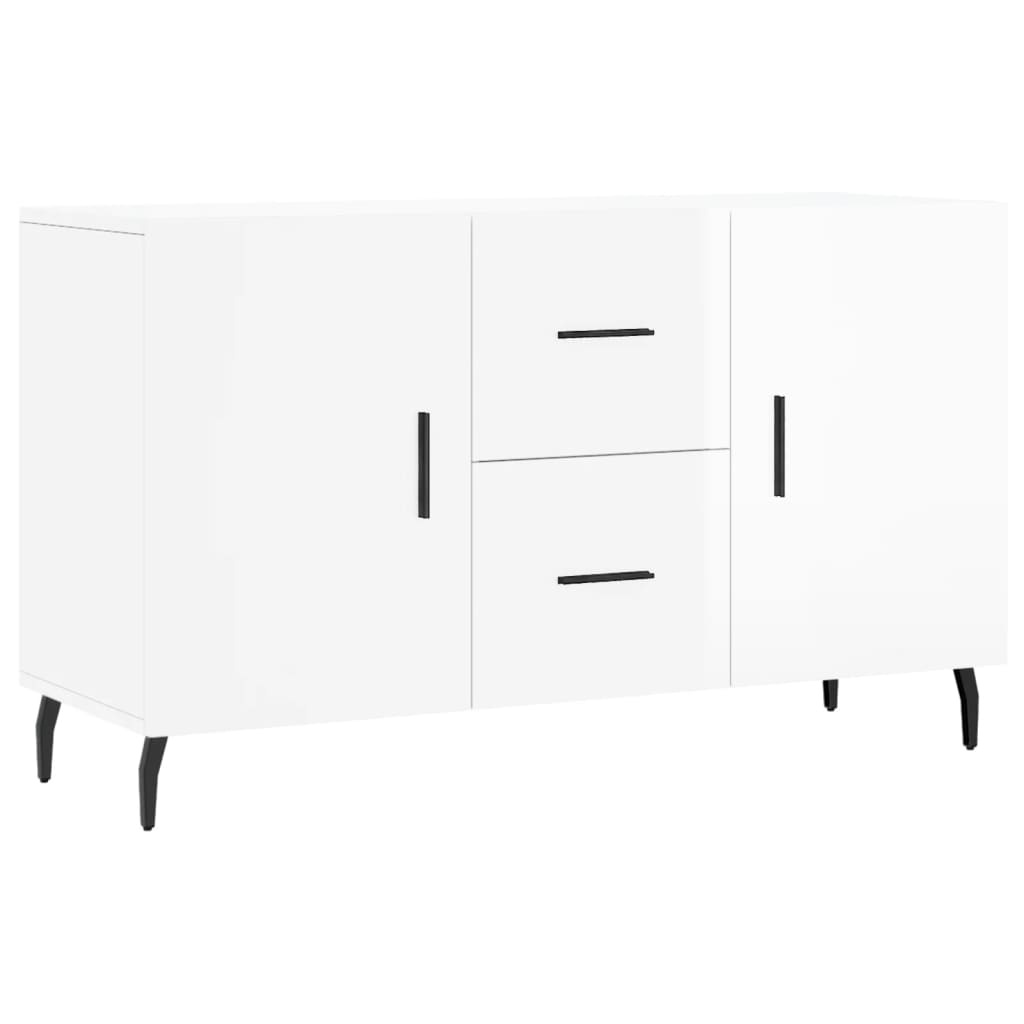 VidaXL Dressoir 100x36x60 cm bewerkt hout hoogglans wit