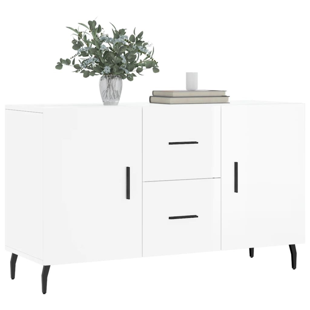 VidaXL Dressoir 100x36x60 cm bewerkt hout hoogglans wit