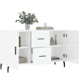 VidaXL Dressoir 100x36x60 cm bewerkt hout hoogglans wit