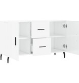 VidaXL Dressoir 100x36x60 cm bewerkt hout hoogglans wit