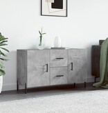 VidaXL Dressoir 100x36x60 cm bewerkt hout betongrijs
