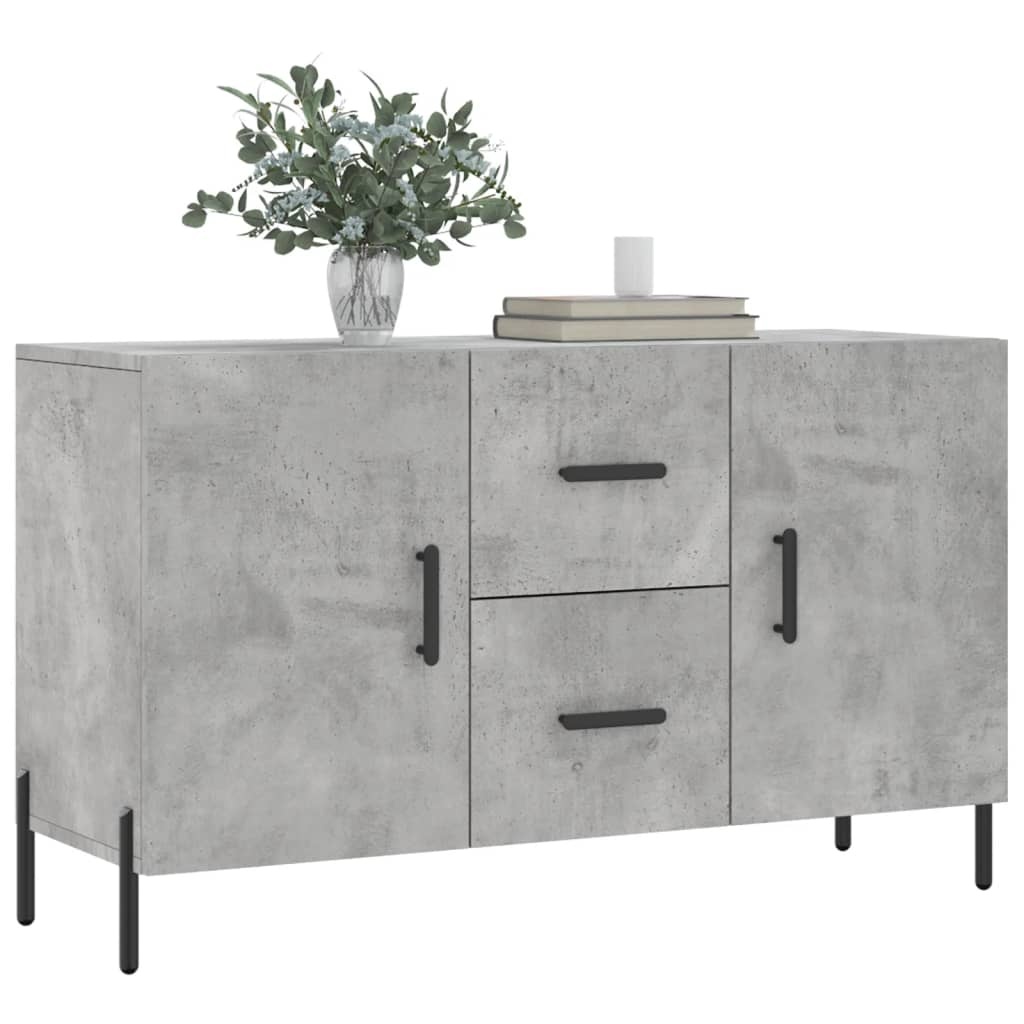 VidaXL Dressoir 100x36x60 cm bewerkt hout betongrijs