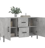 VidaXL Dressoir 100x36x60 cm bewerkt hout betongrijs