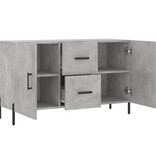 VidaXL Dressoir 100x36x60 cm bewerkt hout betongrijs