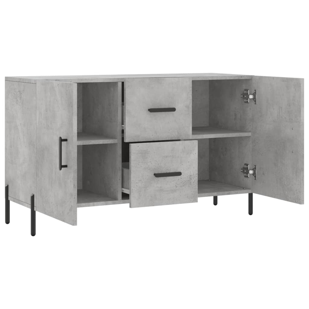 VidaXL Dressoir 100x36x60 cm bewerkt hout betongrijs