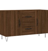 vidaXL Dressoir 100x36x60 cm bewerkt hout bruineikenkleurig