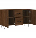 vidaXL Dressoir 100x36x60 cm bewerkt hout bruineikenkleurig