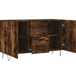 vidaXL Dressoir 100x36x60 cm bewerkt hout gerookt eikenkleurig