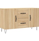 vidaXL Dressoir 100x36x60 cm bewerkt hout sonoma eikenkleurig