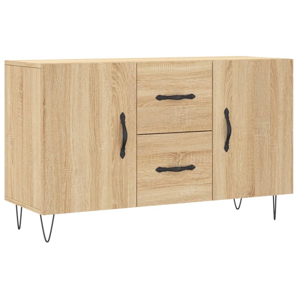 vidaXL Dressoir 100x36x60 cm bewerkt hout sonoma eikenkleurig