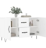 vidaXL Dressoir 100x36x60 cm bewerkt hout wit