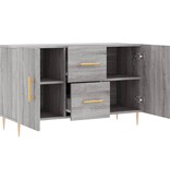 vidaXL Dressoir 100x36x60 cm bewerkt hout grijs sonoma eikenkleurig