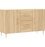 vidaXL Dressoir 100x36x60 cm bewerkt hout sonoma eikenkleurig