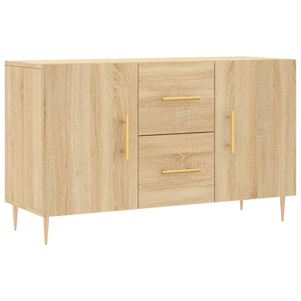 vidaXL Dressoir 100x36x60 cm bewerkt hout sonoma eikenkleurig