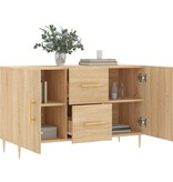 vidaXL Dressoir 100x36x60 cm bewerkt hout sonoma eikenkleurig